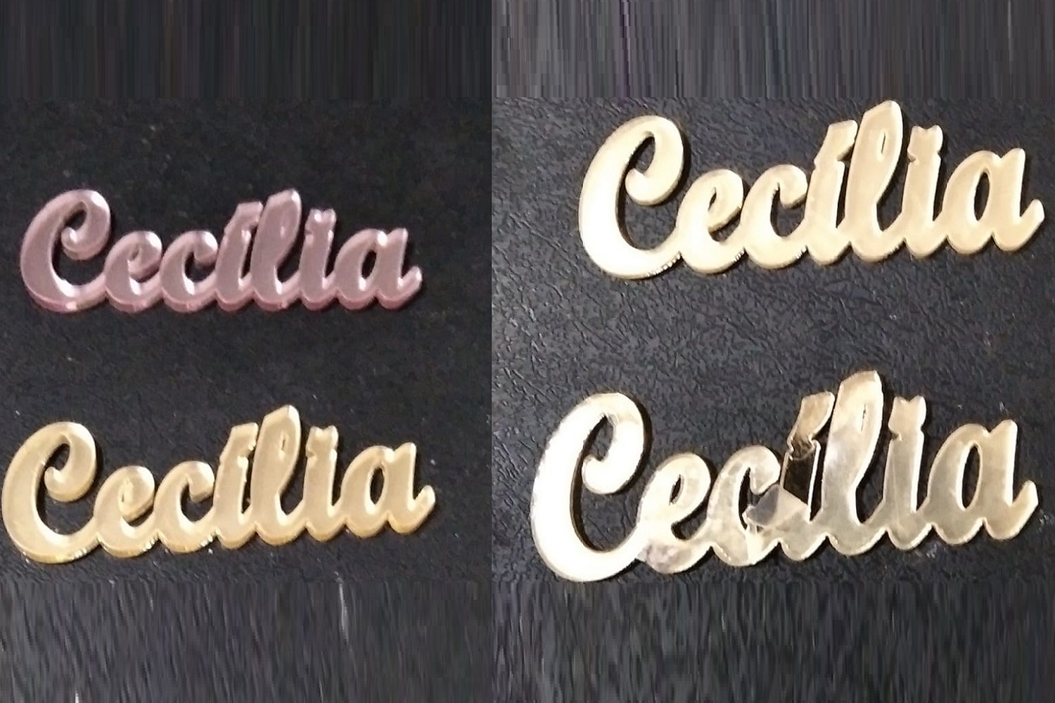 Nome em MDF para laços